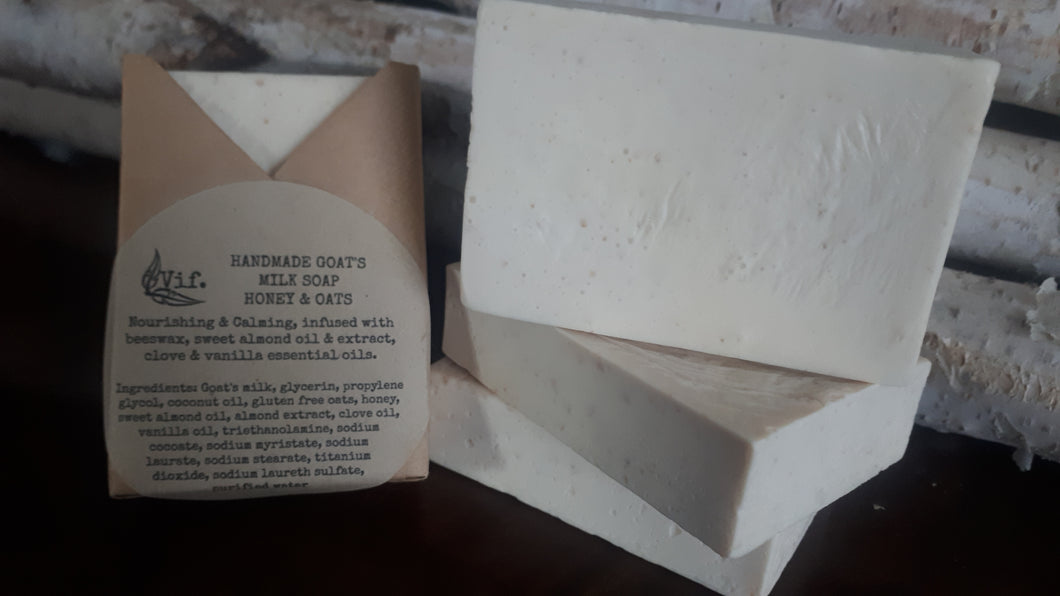 Handmade Goat's Milk Soap - Vanilla Oat