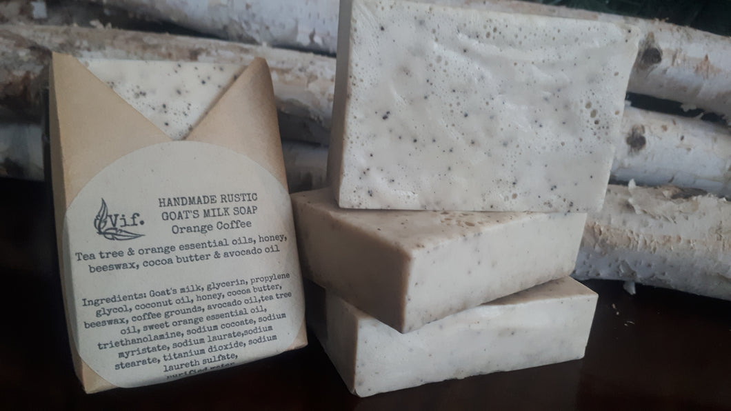 Handmade Goat's Milk Soap - Orange Coffee