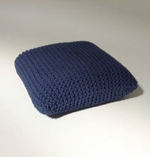 Load image into Gallery viewer, Handmade Knitted Floor Cushion | Reflecting Pond
