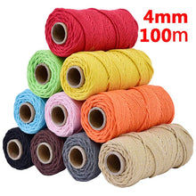 Load image into Gallery viewer, Sew Cute 4mm 100% Cotton Macrame Cord
